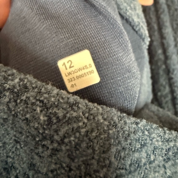 Lululemon Looped Terry Fleece Full Zip in Pitch Blue - Picture 9 of 9